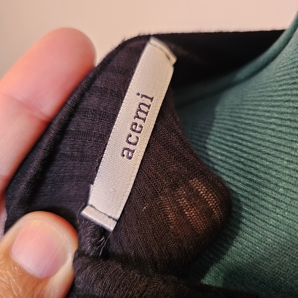 Acemi black backless stretch knit bodycon midi dress size s US - Picture 5 of 6